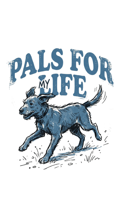 Download free Pals For My Life blue dog transparent PNG 2.65 MB